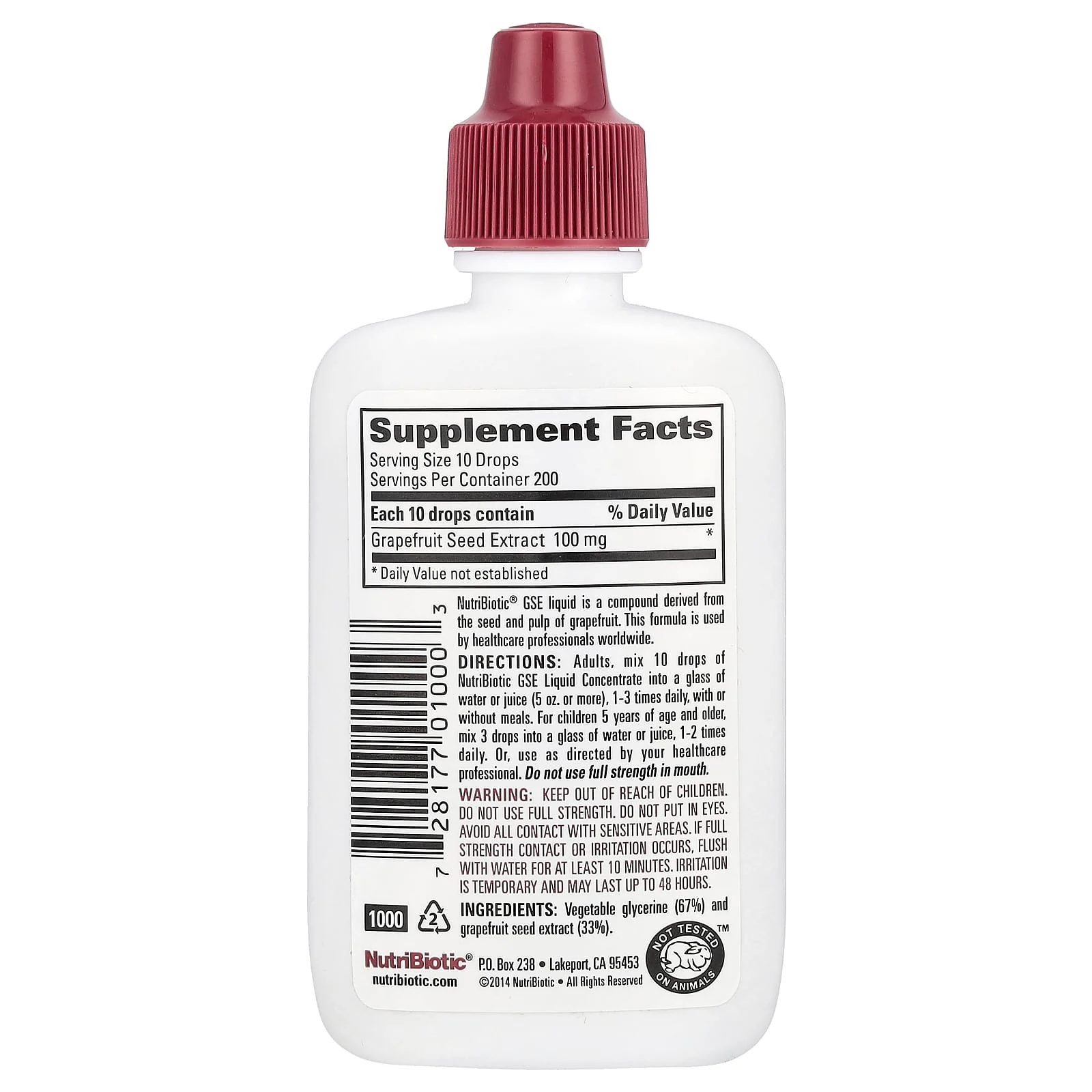 Grapefruit Seed Extract Liquid Concentrate 2oz - Image 2