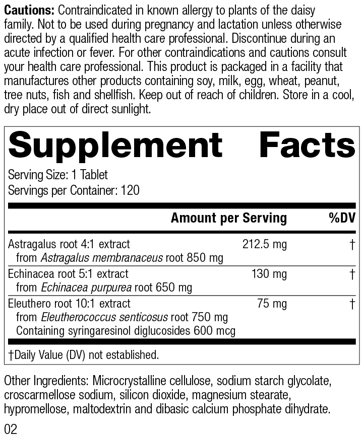 Astragalus Complex, 120 Tablets - Image 2