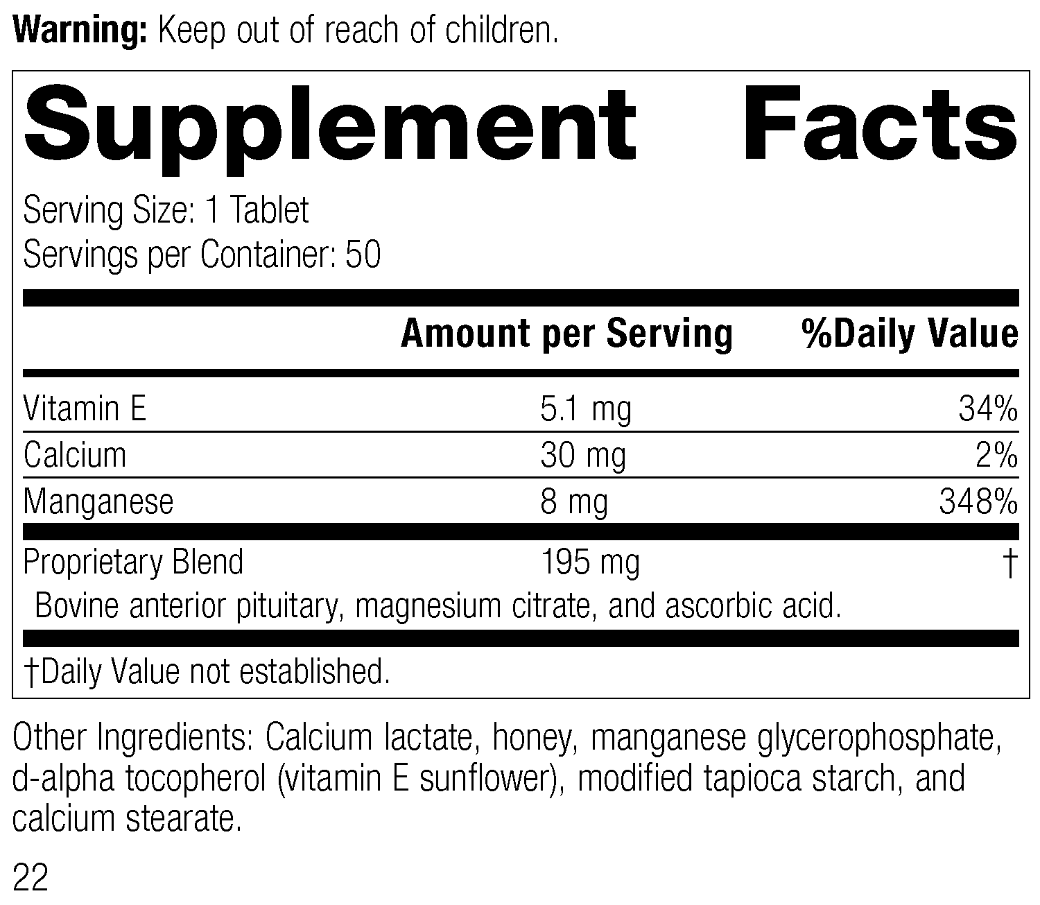 E-Manganese™, 50 Tablets - Image 3
