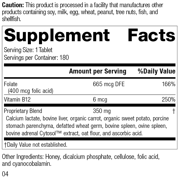 Folic Acid B12, 180 Tablets - Image 2