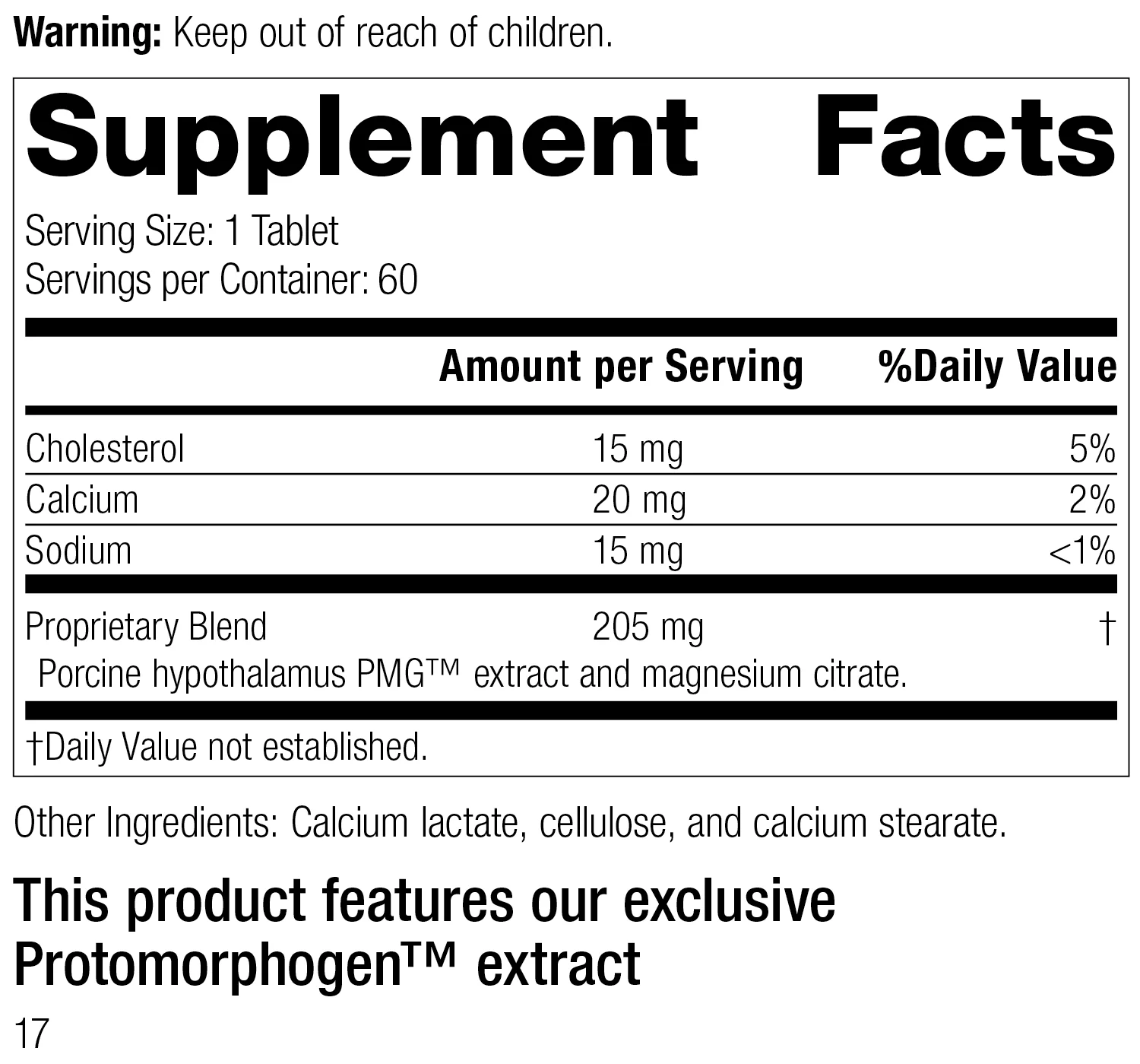 Hypothalamus PMG®, 60 Tablets - Image 3