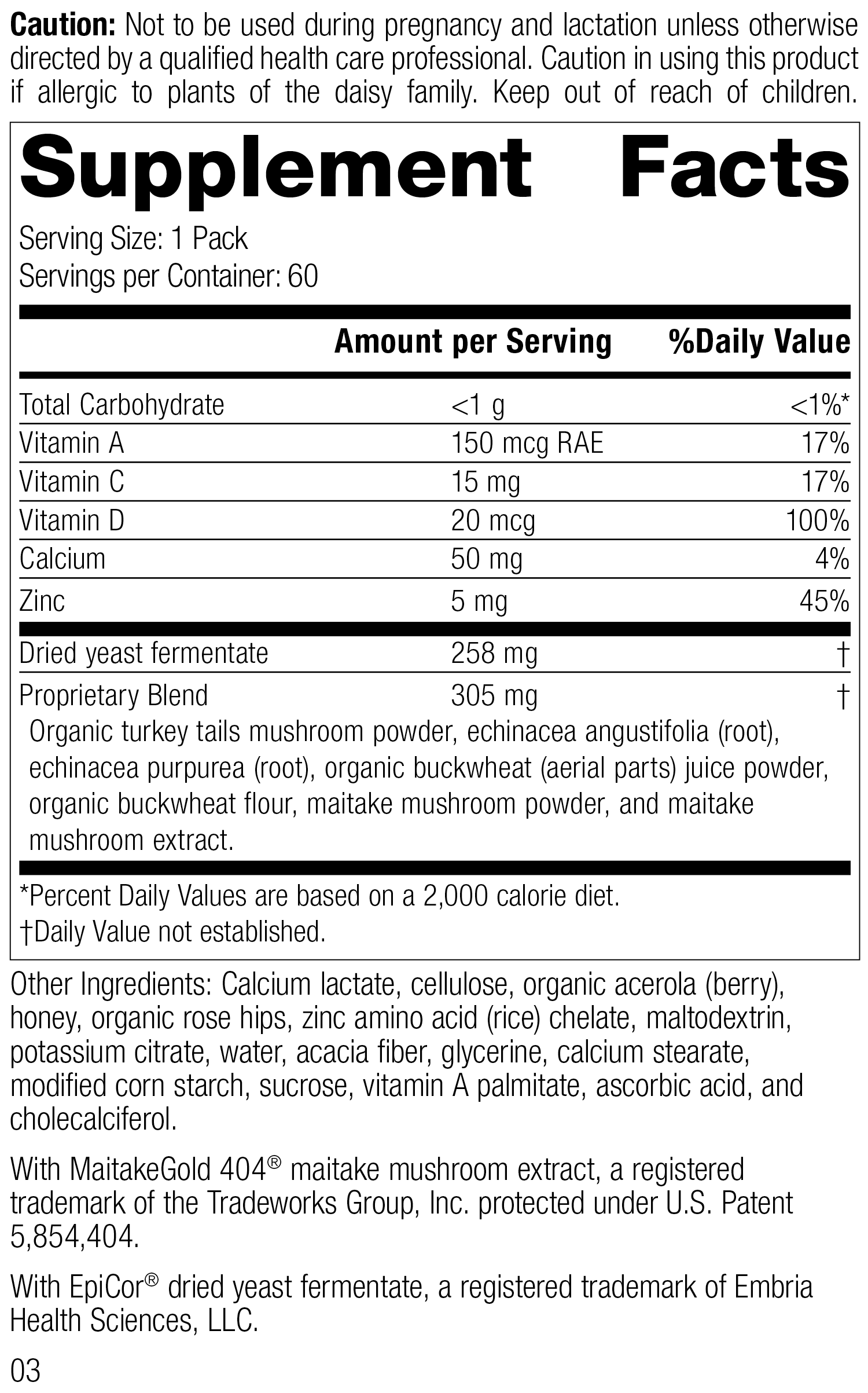 Immune System Health Pack - Vegetarian, 60 Packs - Image 2